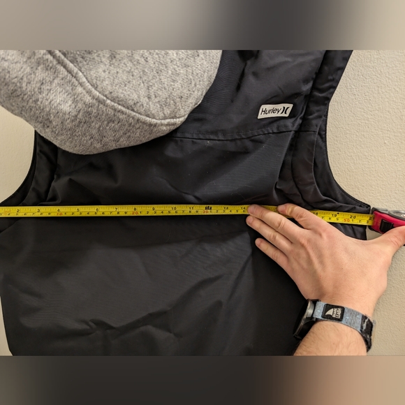 Men's Small Hurley Collin Hooded Vest - Picture 3 of 8